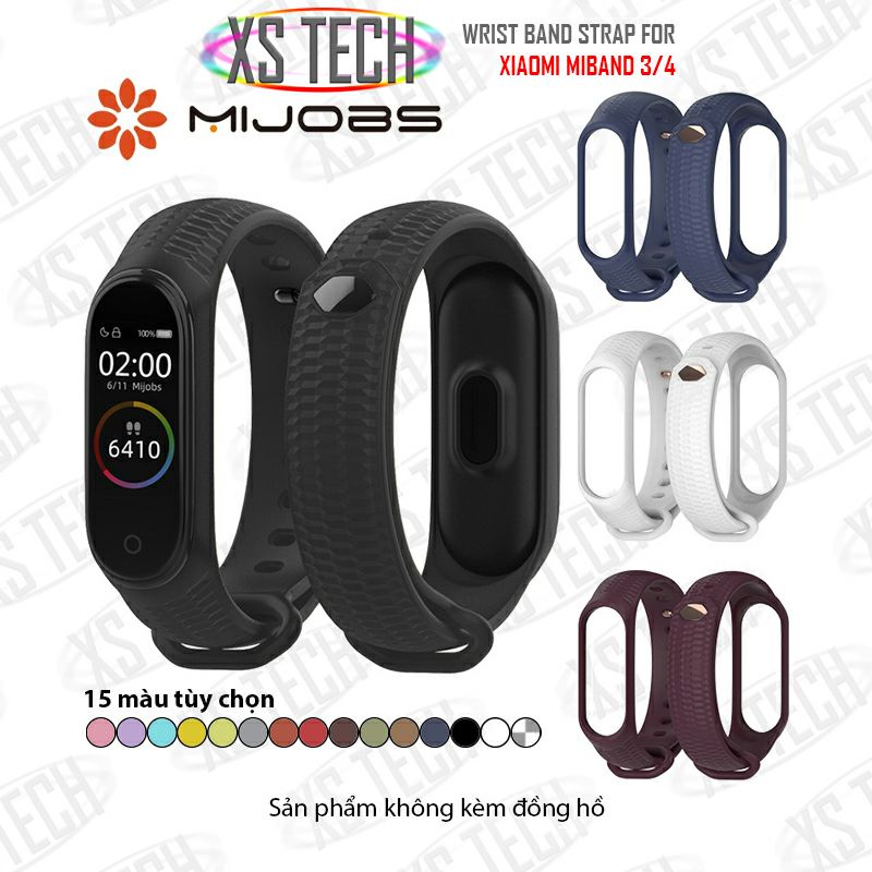 Dây đeo miband Mijobs aurora cho Xiaomi Miband 3 Xiaomi Miband 4