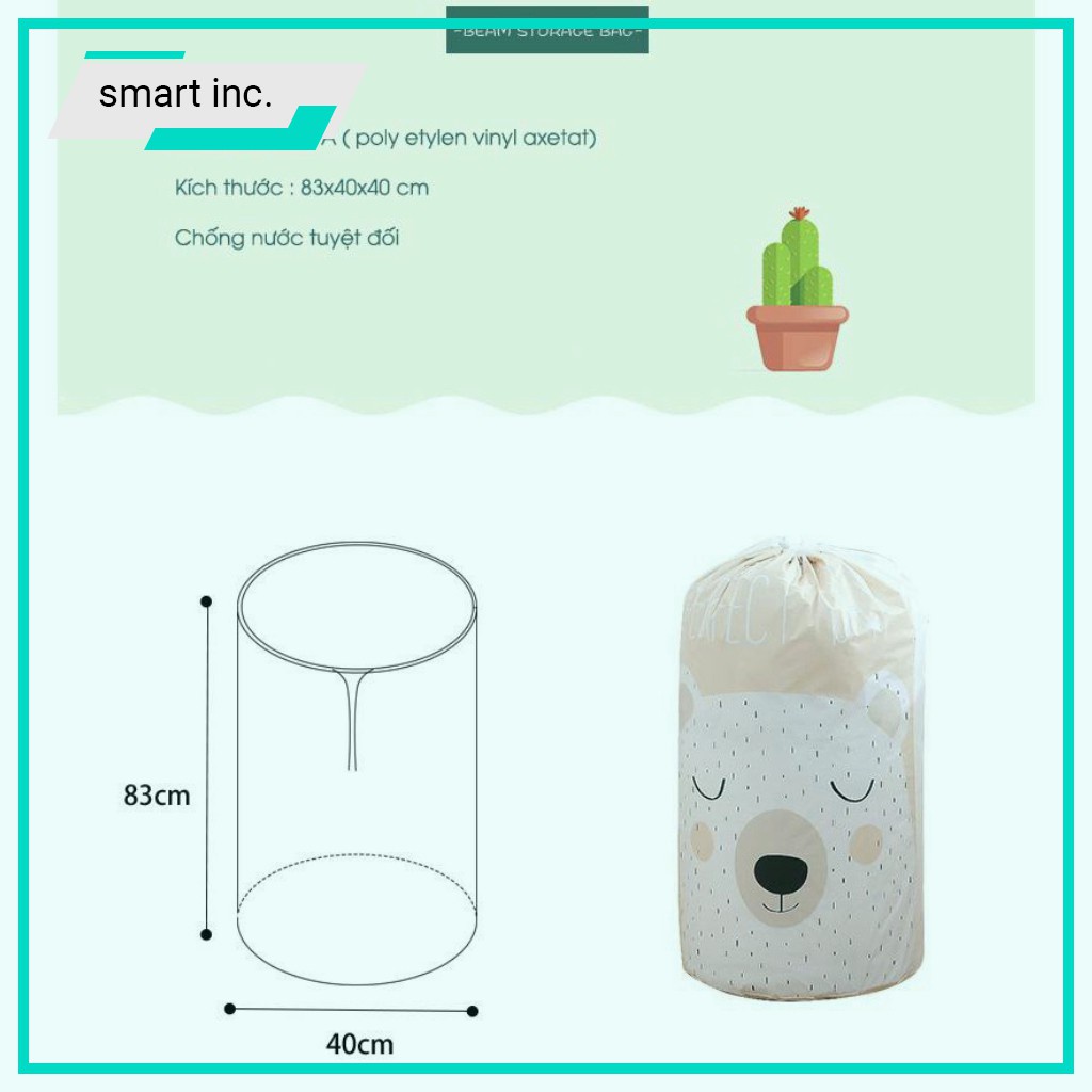 Bao Vải Đựng Đồ Chăn Màn Gối Ôm Chống Nước Dây Rút Size Lớn