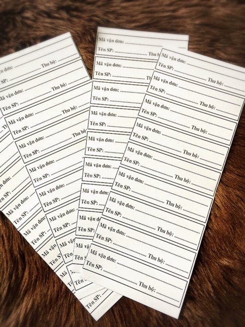 Decal giấy dán thông tin gửi hàng dành cho các shop