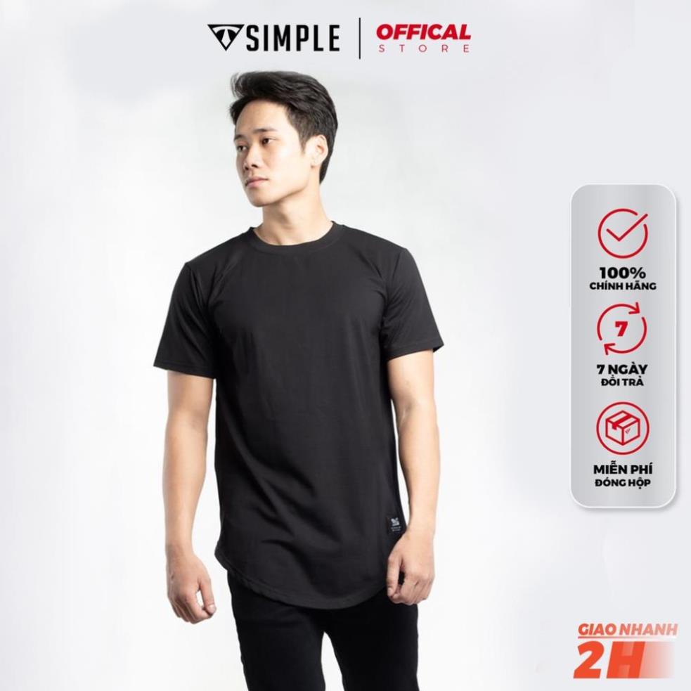 Áo Thun Nam Cổ Tròn TSIMPLE phông trơn tay ngắn vải Cotton cao cấp chống nhăn form rộng LongTee Zip ALTZ01 New !