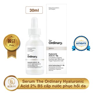 Serum The Ordinary Hyaluronic Acid 2% B5 30ml cấp nước phục hồi da - Bon91