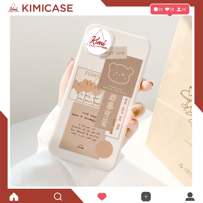 Ốp Lưng Samsung Note 8 Note 9 Note 10 Note 10+ 10 Pro Note 10 Lite Note 20 Note 20Ultra S8 S8+ S9 S9+ Dẻo Vuông Gấu Best