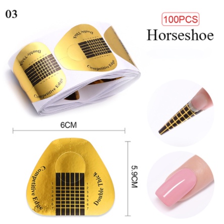 Bộ 100 Miếng Dán Nối Móng Tay Chống Nước