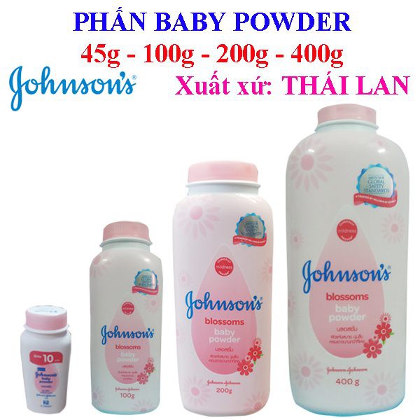Phấn rôm JOHNSON'S Baby Powder Thái Lan 100gr
