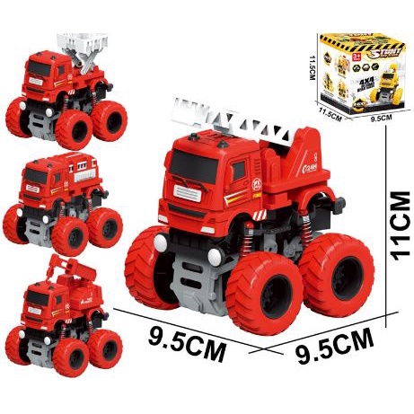 XE Ô tÔ đồ chơi, xe địa hình Cá Mập xoay 360 độ chạy bánh đà cực mạnh (1372XCM)