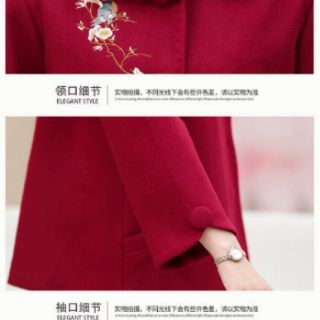 Áo dạ nữ trung niên thu đông.sẵn