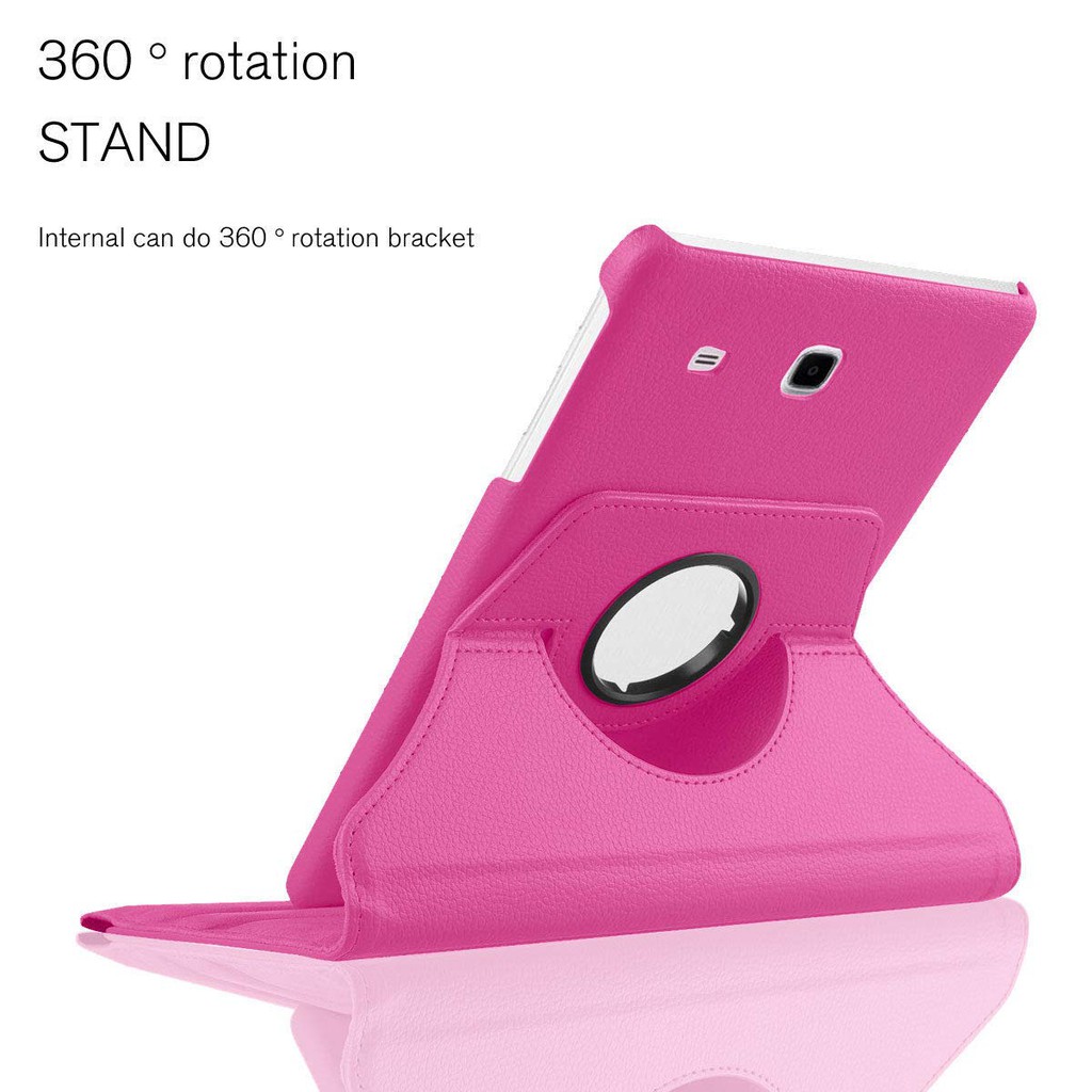 Ốp bảo vệ  360 độ bằng da dành cho Samsung Galaxy Tab E 8.0 T375 T377 T378 T377A T377V T377T T377P T377R