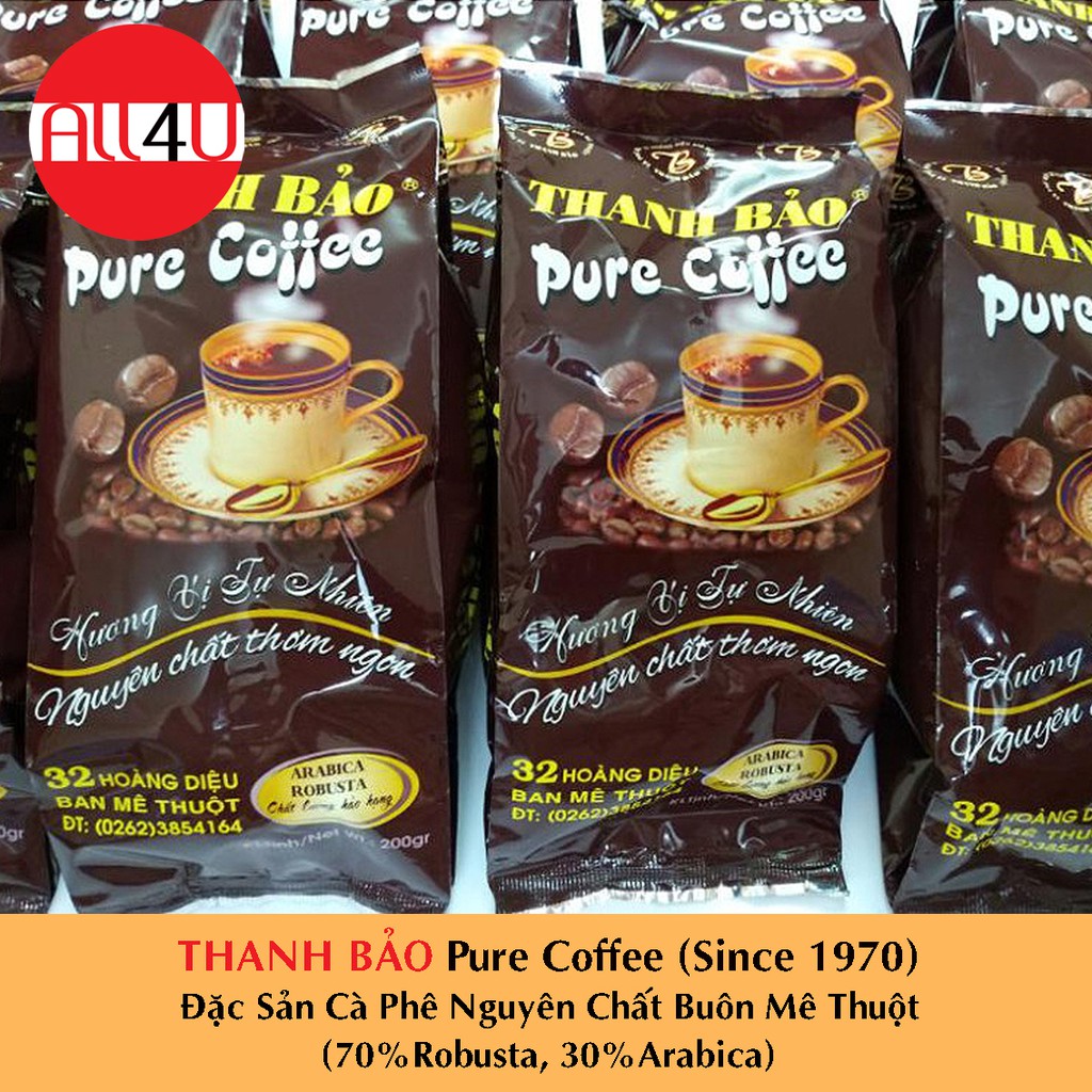 [ĐẶC SẢN BUÔN MÊ THUỘT] Cà Phê Phin THANH BẢO 500GR - Pure Coffee (Since1970)