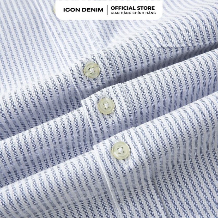 Áo Sơ Mi Oxford Nam ICON DENIM Tay Dài Có Túi Sọc | BigBuy360 - bigbuy360.vn