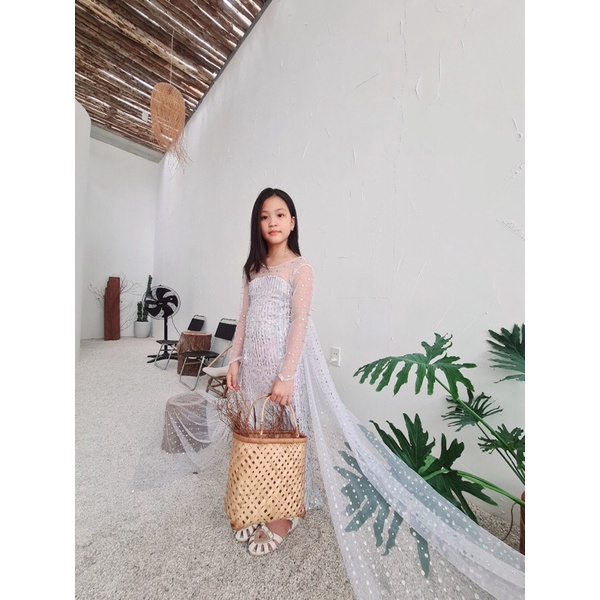 Váy công chúa elsa 2 màu