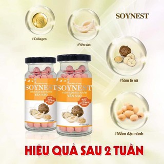 Giá sỉ Viên mầm đậu nành Yến sào_ Sâm nhũ yến Soynest Shido Japan Chính hãng