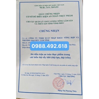 100Gr Thịt Lợn Sấy Gác Bếp thơm mùi hạt dổi mắc khén
