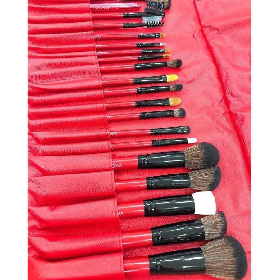 Bộ cọ trang điểm cá nhân nâng cao 20 cây Vacosi Advanced Brush‎ BC25 (Bóp đỏ) | BigBuy360 - bigbuy360.vn