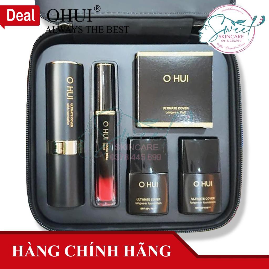 Set kem nền Ohui Ultimate Cover Stick Foundation - kem nền kem che khuyết điểm dạng thanh