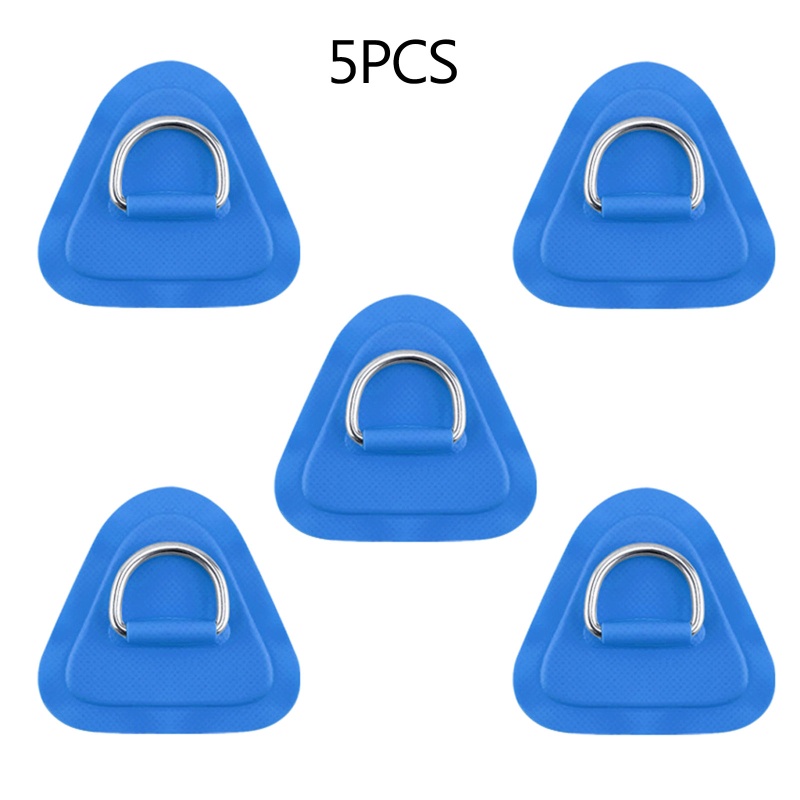Bộ 5 Vòng Đệm / Miếng Vá Chữ D Bằng PVC Cho Thuyền Kayak Bơm Hơi