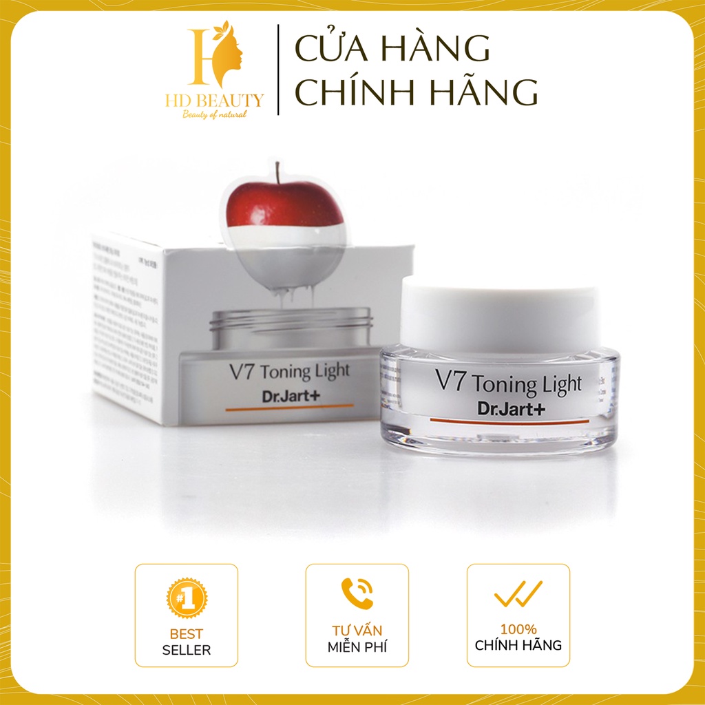 Kem dưỡng trắng da V7 Toning Light Dr.Jart+  size mini 15ml