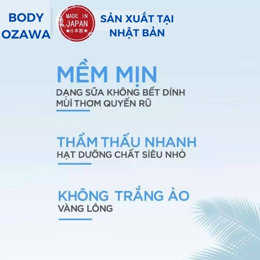 Kem Body Trắng Da Dưỡng Ẩm OZAWA Japan sữa non ngọc trai,làm trắng da toàn thân nhanh mềm mịn chống nắng cao shop bomby