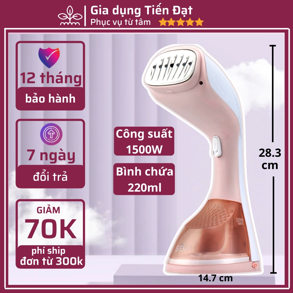 Bàn là hơi nước cầm tay  220ml 1500W cao cấp chính hãng