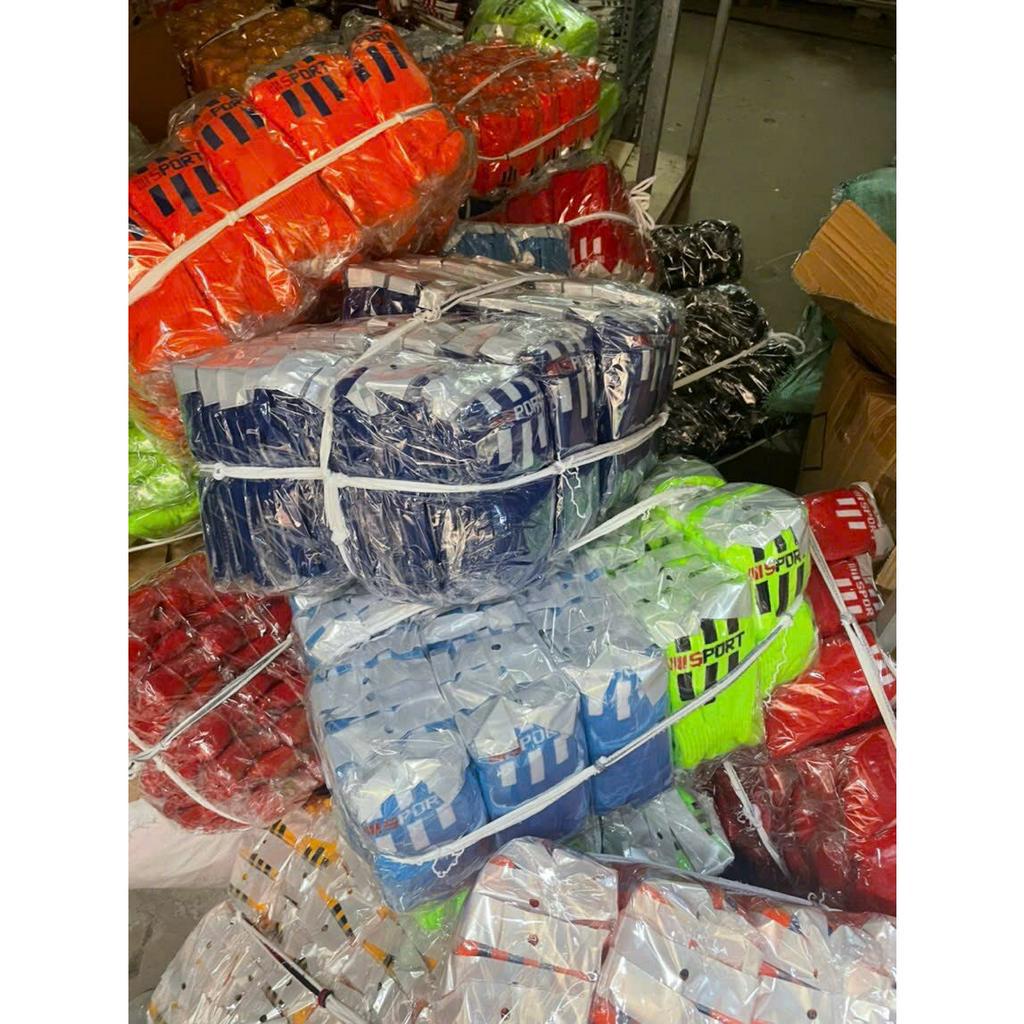 Tất đá bóng dài tới gối hàng trơn đa màu sắc_Giao màu ngẫu nhiên