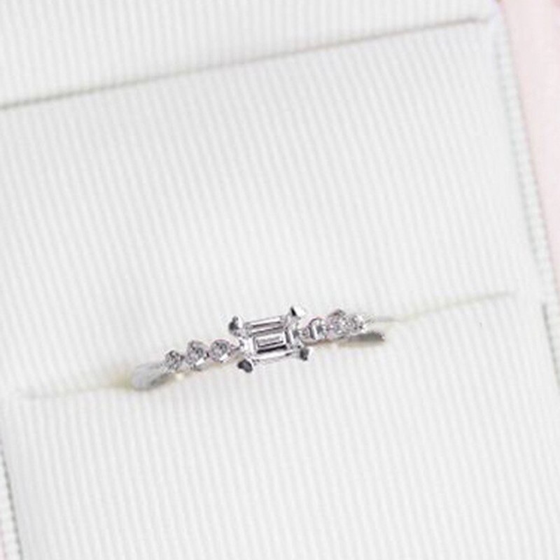 Nhẫn bạc 925 khảm kim cương R780 cho nữ