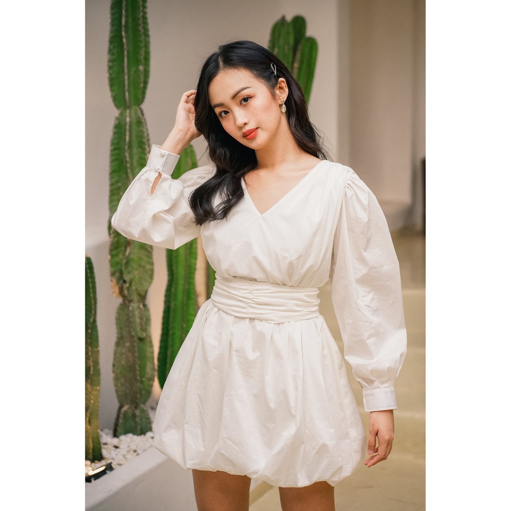 AMBER - Đầm tay phồng Fanny