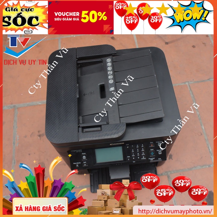 Máy in cũ đa năng canon MF 215 hàng like new đẹp máy bền đầy đủ tính năng in photocopy scan hàng có bảo hành