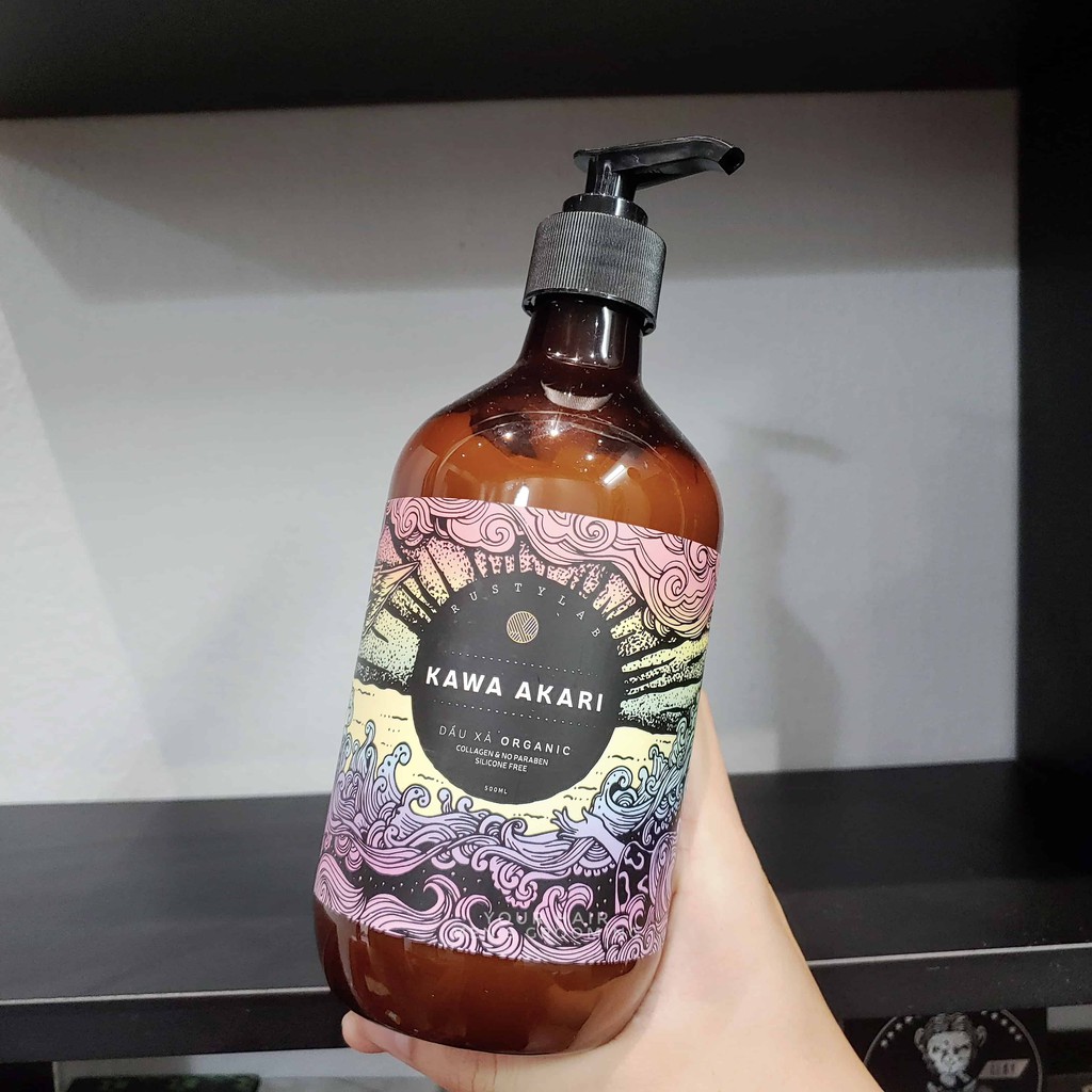 Dầu xả dưỡng mềm mượt KAWA AKARI – HAIR CONDITIONER - 500ml | Chính hãng Rusty Lab