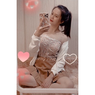 SET 3 MÓN CV KHOÁC ÁO HOA DÂY🖤