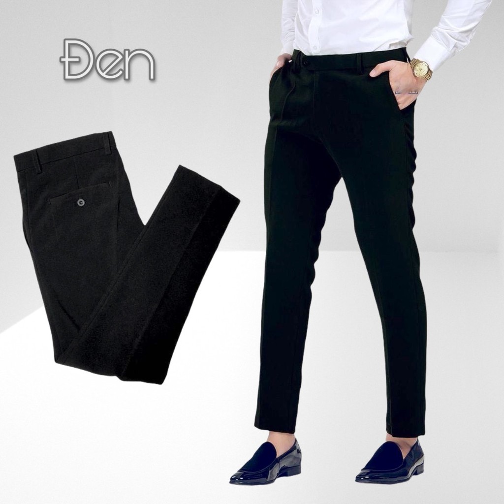 Quần âu nam chất lượng cao cấp co dãn 4 chiều, kiểu dáng Hàn Quốc dáng ôm công sở chống nhăn chống xù AB3