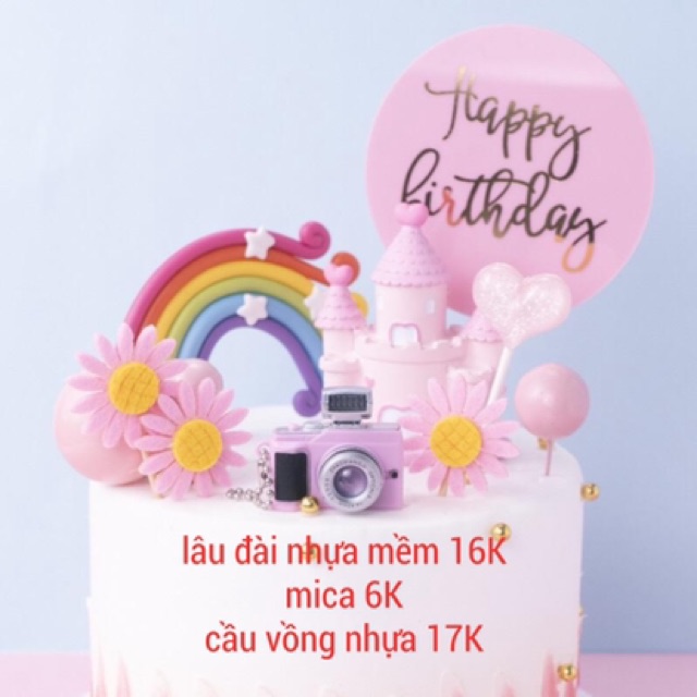 5 Lâu đài nhựa xanh,hồng silicon