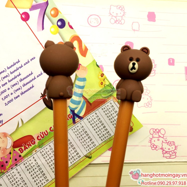 Bút gấu brown - thỏ cony - vịt Con N679