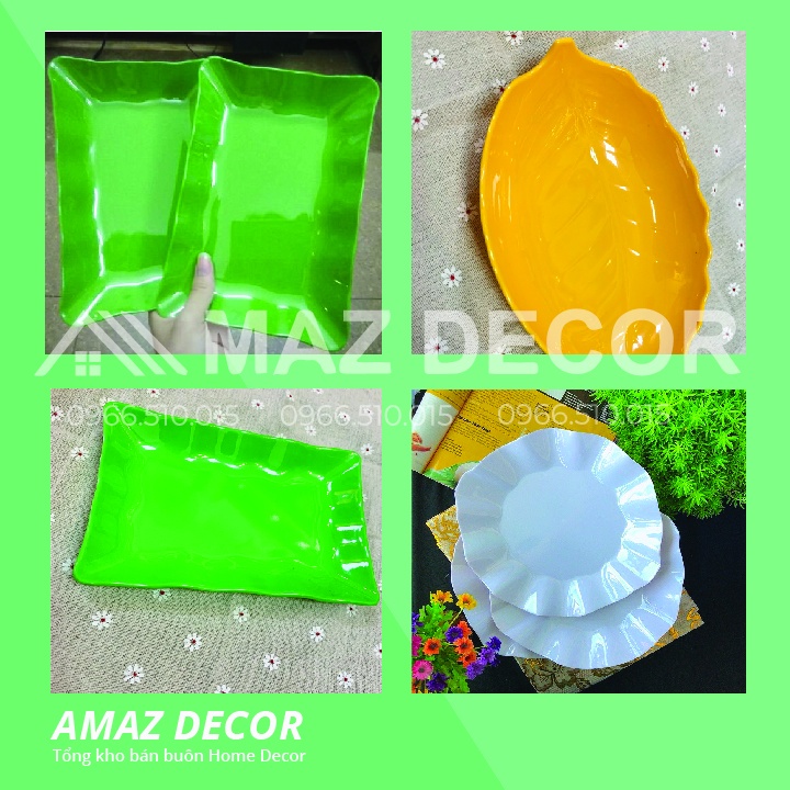 SALE GIÁ SỈ TẠI XƯỞNG Đĩa để đựng hạt hướng dương đồ chiên rán bằng nhựa phíp đẹp dày dặn Sài Gòn