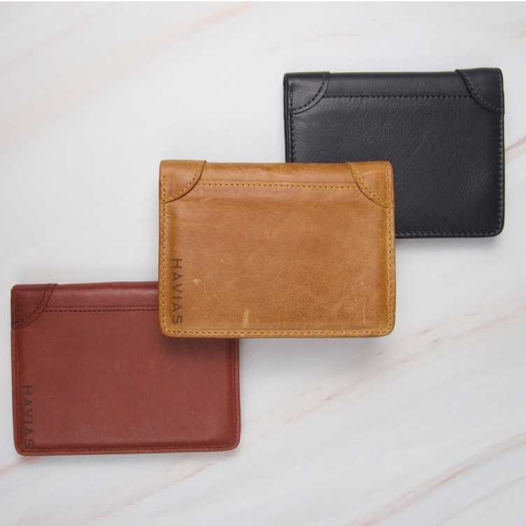 Ví da đứng Laffy Handcrafted Wallet HAVIAS