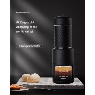 [COMBO GIÁ SỐC] DỤNG CỤ PHA CÀ PHÊ ESPRESSO MINI STARESSO BASIC + 2 GÓI CÀ PHÊ PHA MÁY 250gr