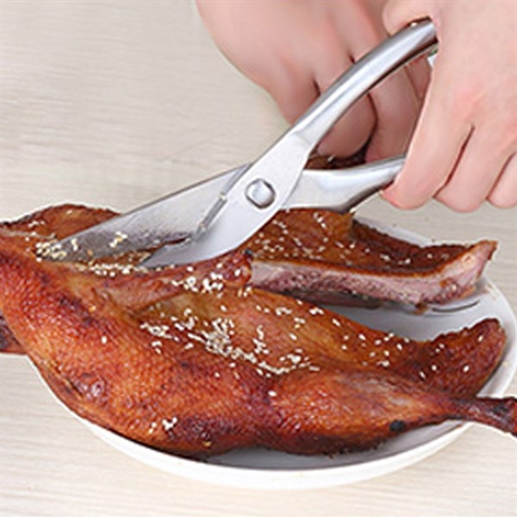 Kéo cắt gà, cắt thức ăn nhà bếp sử dụng thép nguyên khối cao cấp