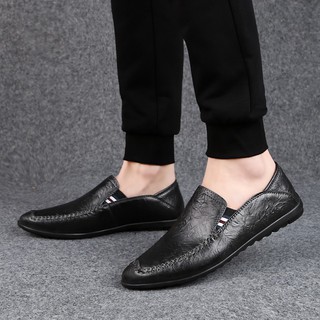 (Available Stock) Cow Leather Shoes For Men Size 37 ~ 47