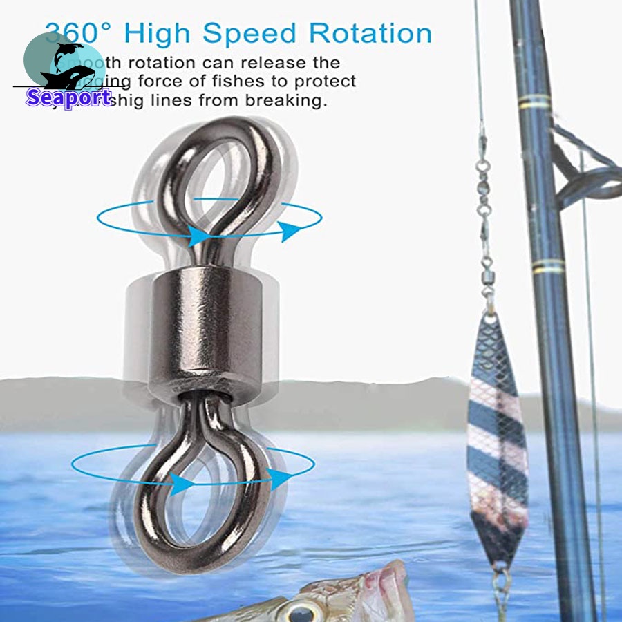 Vòng Bi Xoay Câu Cá Kèm Khóa An Toàn