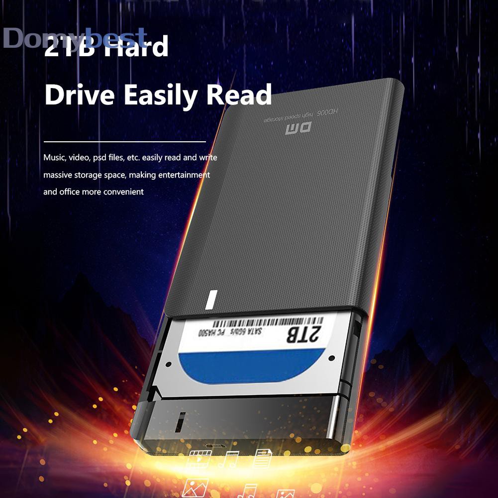 Hộp Đựng Ổ Cứng Di Động Dm Hd006 Hdd Micro B Cổng 2.5 Inch Sata Ssd | BigBuy360 - bigbuy360.vn