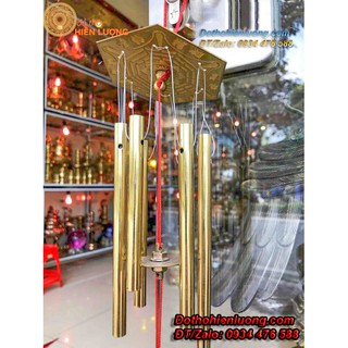 Chuông gió 5 ống bằng đồng cỡ nhỏ loại 1