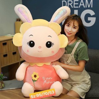 Gấu bông thỏ hoa cao cấp