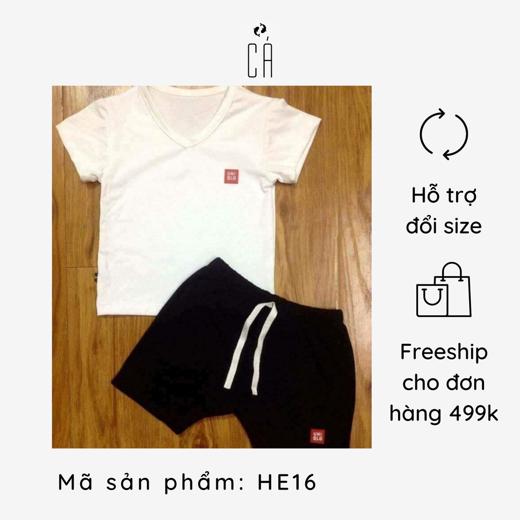 (ẢNH THẬT) SET BỘ THUN CHO BÉ TRAI/GÁI 8-23KG