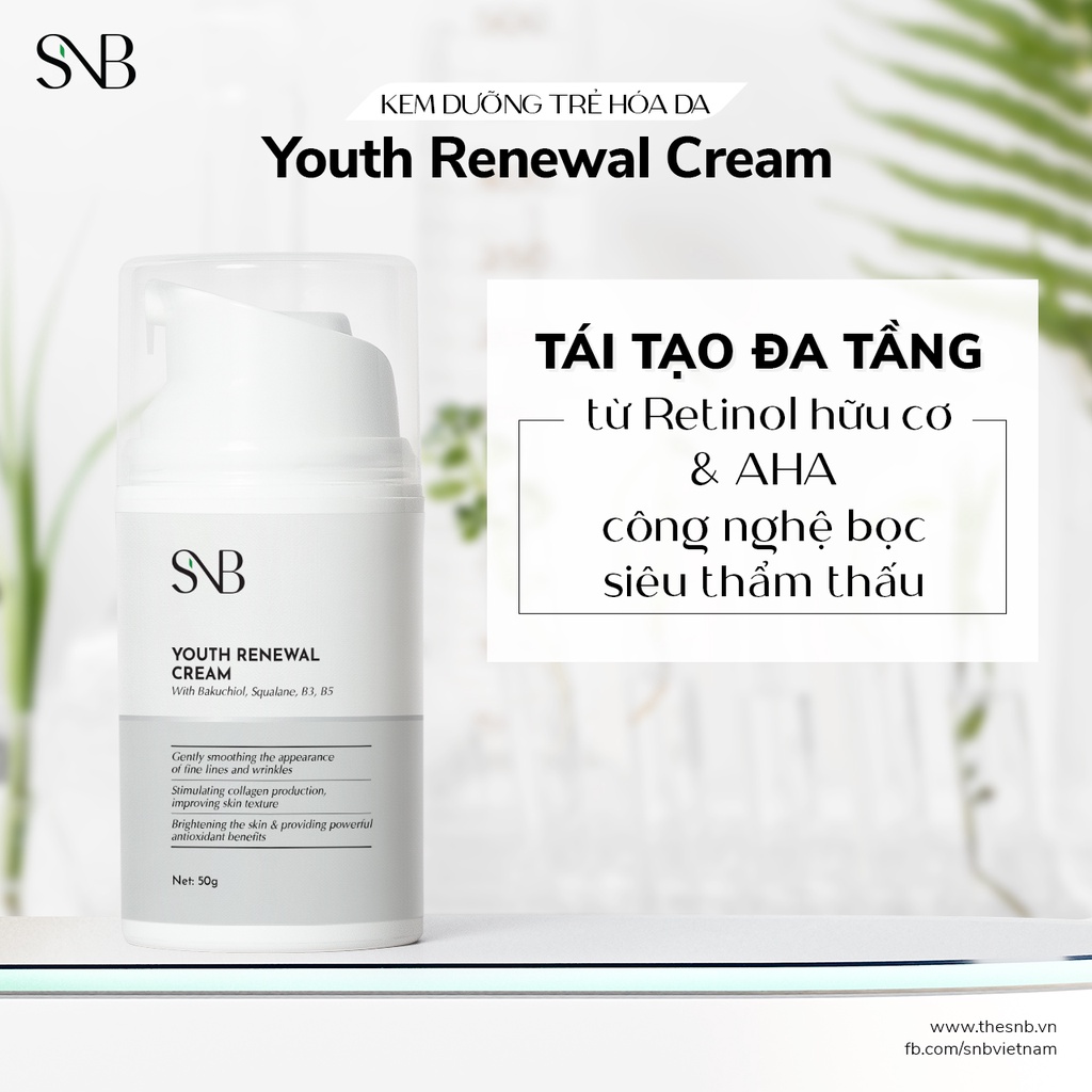 Kem Dưỡng Trẻ Hóa Da SNB YOUTH RENEWAL CREAM