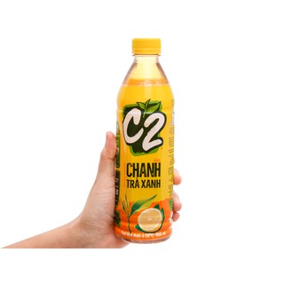 Trà Xanh C2 Chanh (Thùng 24 Chai / Lốc 06 Chai / 455ml)