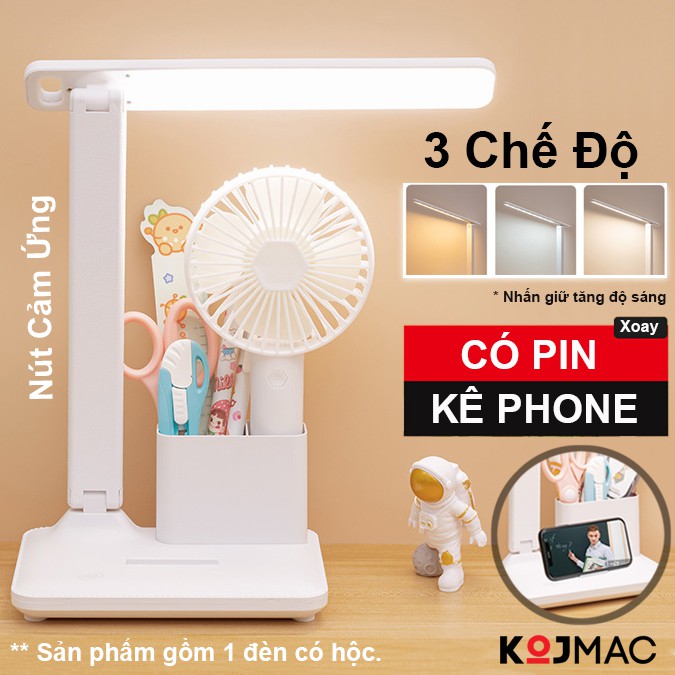 Đèn Bàn Học Sinh Led Đa Năng Gấp Gọn 2 Chiều Xoay 180° ( 3 Chế Độ Cao Cấp, Pin Sạc , Đọc Sách, Chống Cận, Siêu Sáng )