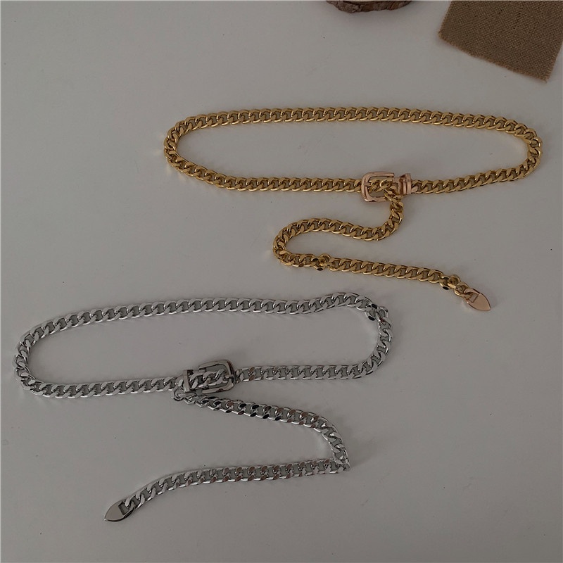 Thắt Lưng Dây Xích Kim Loại Phong Cách Hip Hop Thời Trang 19601 Dành Cho Nam Và Nữ