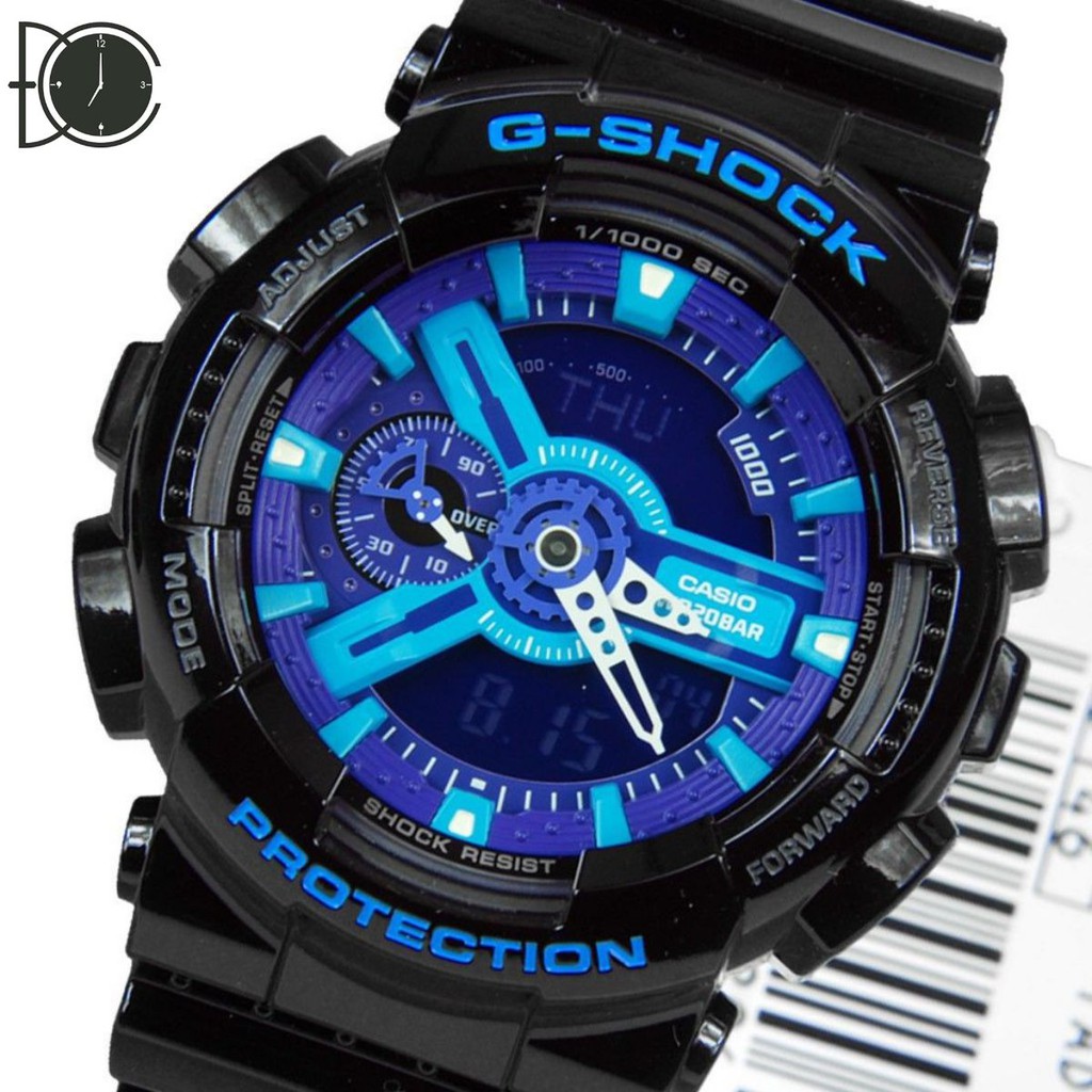 Đồng hồ Casio G-Shock GA-110HC-1ADR dành cho nam mặt tròn dây nhựa loại máy pin