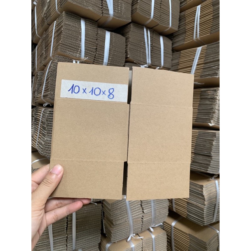 10HỘP GIẤY CARTON 10x10x8 ĐÓNG HÀNG SHIPCOD-Thùng giấy giá rẻ-Thùng giấy có sẵn-Sỉ lẻ thùng giấy-Xưởng thùng giấy