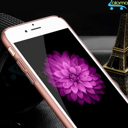 Ốp lưng tráng gương viền và mặt lưng bằng kim loại cho Iphone 5-8