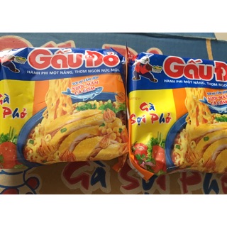 Mì gấu đỏ gà sợi phở/ tôm và gà