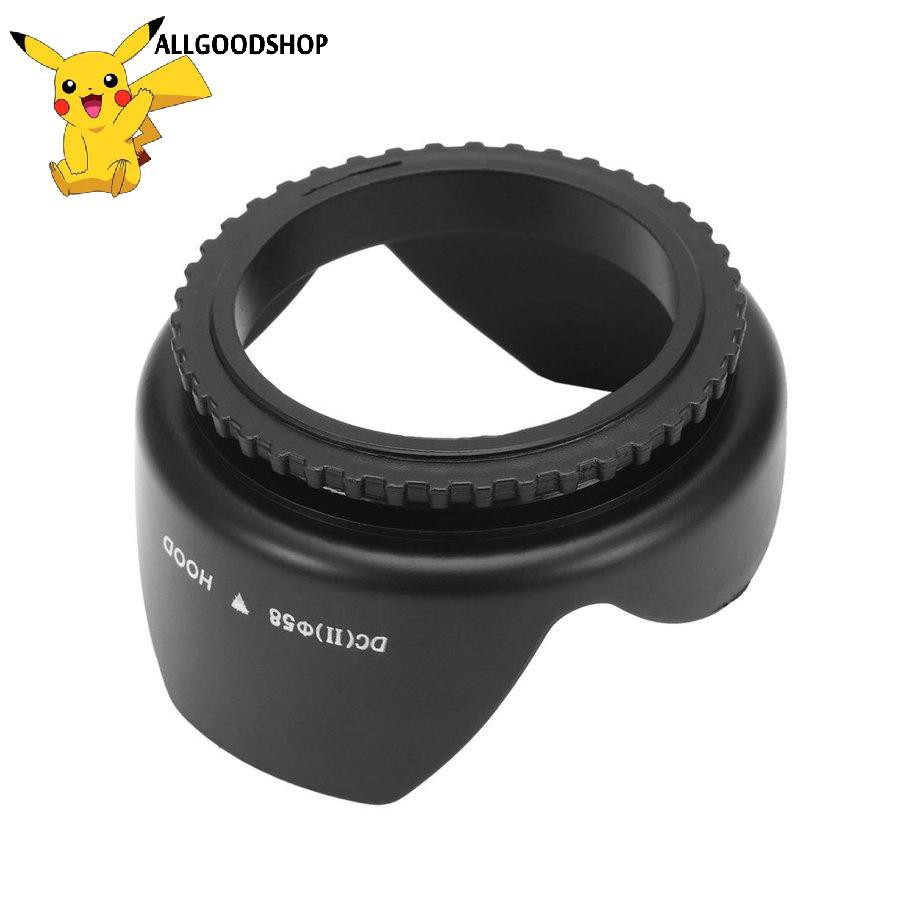 111all} 58mm Flower Shape Lens Hood Screw Mount Petal Crown For Canon DC-SN HOOD Lens